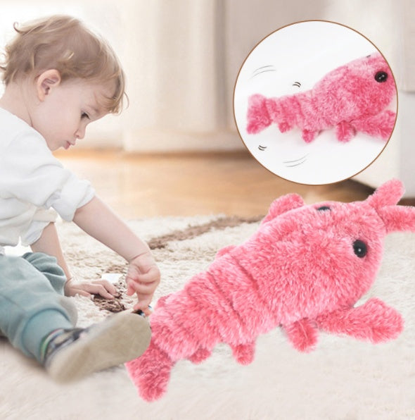 Petity Electric Jumping Shrimp USB Charging Interactive Cat Toy