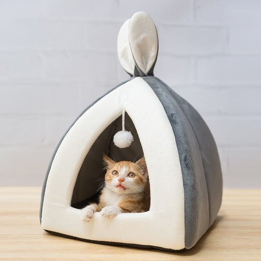 Petity Cozy Cat House Villa Bed