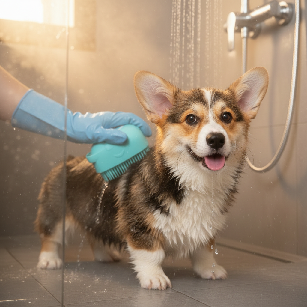 Petity 2-in-1 Pet Bath & Massage Glove