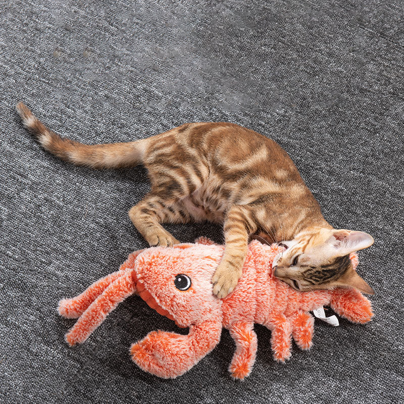 Petity Electric Jumping Shrimp USB Charging Interactive Cat Toy