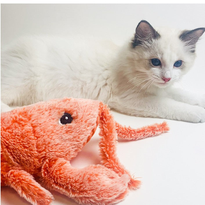 Petity Electric Jumping Shrimp USB Charging Interactive Cat Toy